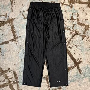 Vintage 90s Nike Breakaway Tearaway Basketball Pants Size XL Black